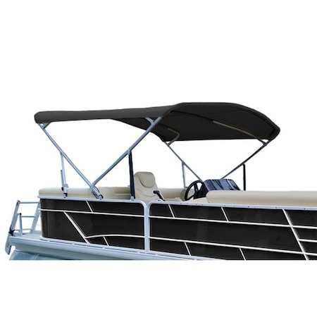 Eevelle Summerset Premium Bimini Top Kit w/ Hardware and Frame - Height 54in SS-544B96-BLK